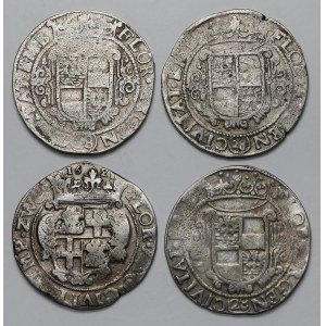 Netherlands, Ferdinand II and Mathias I, 28 stuiver, lot (4pcs)