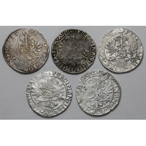 Niderlandy, Ferdynand II i III, 28 stuiver, zestaw (5szt)