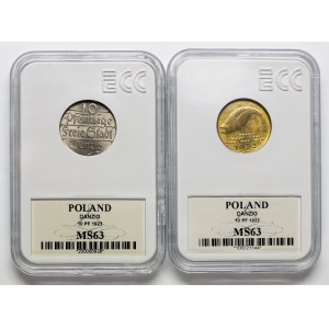 Danzig, 10 fenigs 1923-1932, set (2pcs)