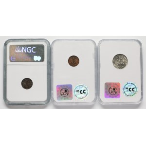 1 penny 1937-1939 and 20 pennies 1923, set (3pcs)