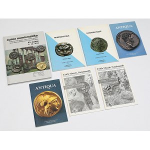 Geld antik - ausländische Zeitschriften und Auktionskatalog