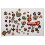 Collection of PCK and Red Cross - pins, badges and medal