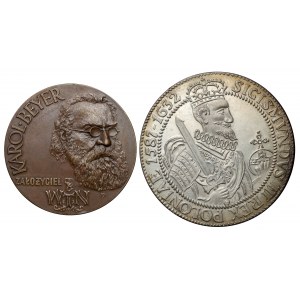 Beyer Medals and Reconstruction of the Royal Castle (2pcs)