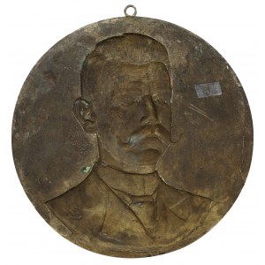 Medalion (260mm) autorstwa Czesława Makowskiego - bardzo ładny