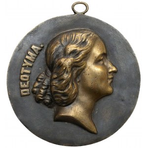 Medalion (120mm) Deotyma - późniejszy odlew z Minterów