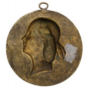 Medallion (120mm) of Deotyma - a later casting from the Minteras