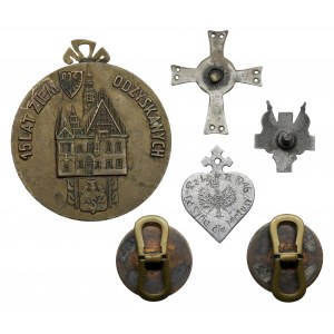 PRL, badge and medal set (6pcs)