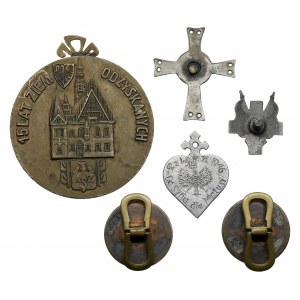 PRL, zestaw odznak i medal (6szt)