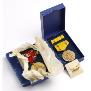USA, medaile z druhé světové války (2ks)