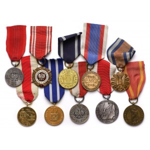 Poľská ľudová republika, sada medailí (10 ks)