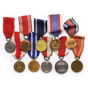 Polská lidová republika, sada medailí (10 ks)