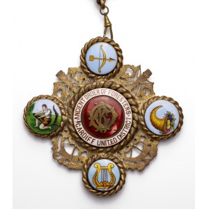 Wielka Brytania, Ancient Order of Foresters - Gwiazda z łańcuchem na szarfie 1903-1994