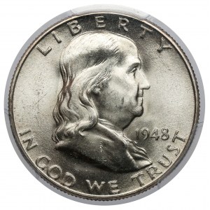 USA, 1/2 dolára 1948-D