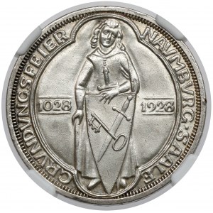 Weimar, 3 mark 1928-A, Naumburg