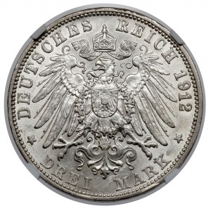 Baden, 3 marks 1912-G