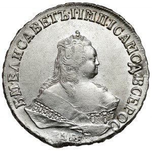 Rusko, Alžbeta, Rubľ 1750 СПБ, Petrohrad - vzácne
