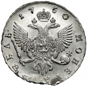 Rusko, Alžběta, Rubl 1750 СПБ, Petrohrad - vzácné