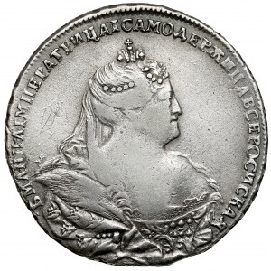 Russia, Anna, Ruble 1740, Moscow