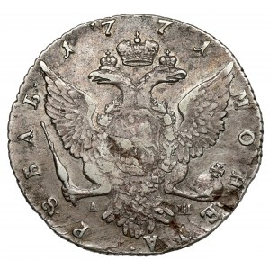 Russland, Katharina II., Rubel 1771 АШ, St. Petersburg