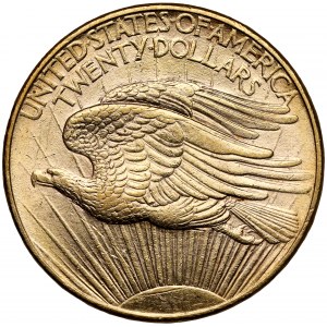 USA, $20 1908-D, Denver - vzácné
