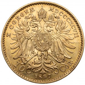 Austria, Franz Joseph I, 10 korona 1897