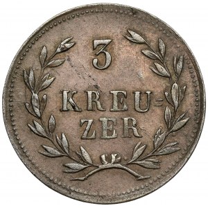 Baden, 3 Kreuzer 1825