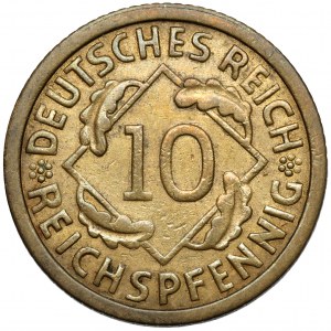 10 pfennig 1928-G - Rare