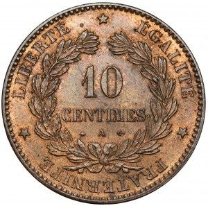 Francie, 10 centimů 1872-A