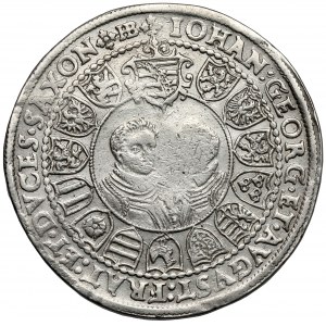 Sasko, Krystian II, Jan Jiří I. a August, Thaler 1603 HB, Drážďany