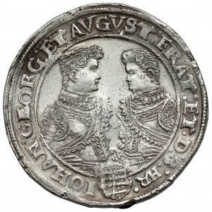 Sachsen, Chrystian II, Johann Georg I und August, Taler 1606 HR, Dresden