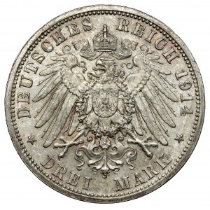 Prussia, 3 marks 1914-A, Berlin