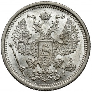 Russia, Alexander III, 20 kopecks 1886 AГ, Petersburg