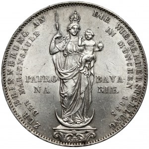 Bayern, Maximilian II, 2 Gulden (Mariengulden) 1855 - Patrona Bavariae