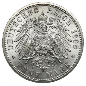 Sachsen-Weimar-Eisenach, 5 Mark 1908-A - Universität Jena