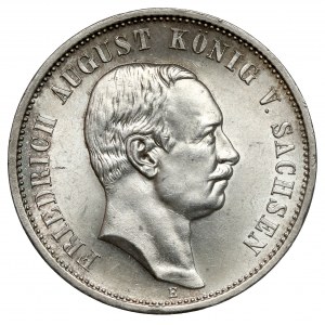 Saschen, 3 mark 1911-E