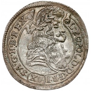 Maďarsko, Leopold I., 15 krajcarů 1678 KB, Kremnica