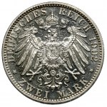 Bavaria, 3 marks 1902-D - Proof Like