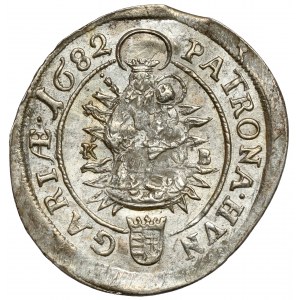 Maďarsko, Leopold I., 6 krajcars 1682 KB, Kremnica