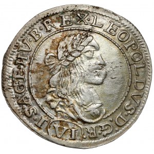 Hungary, Leopold I, 6 kreuzer 1673-KB, Kremnitz