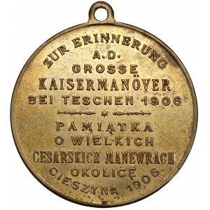 Andenken an die großen kaiserlichen Manöver - Umgebung von Cieszyn 1906