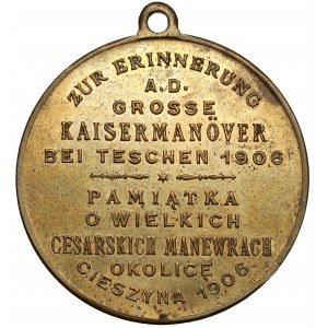 Pamiątka o Wielkich Cesarskich Manewrach - okolice Cieszyna 1906