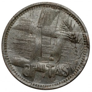 Litva, 1 centas 1936 - vymazaná známka - vzácna