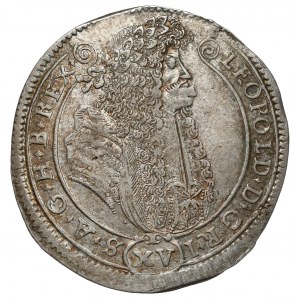 Rakousko, Leopold I., 15 krajcarů 1688 KB, Kremnica