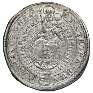 Österreich, Leopold I., 15 krajcars 1688 KB, Kremnica