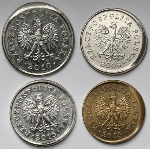 Zerstört 2 - 50 Pfennige 2005-2016 - außermittige Schläge (4 St.)