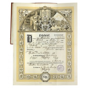 Opole/Bytom - Certificate of apprenticeship /Lehrbrief - Free Tailors Guild