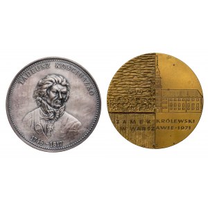 Medale Kościuszko i Zamek Królewski (2szt)
