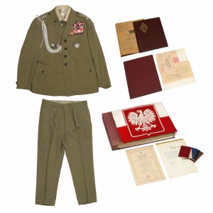 Polská lidová republika, uniforma po plukovníkovi WP + kronika a dokumenty