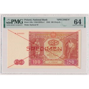 100 zloty 1946 - SPECIMEN - A