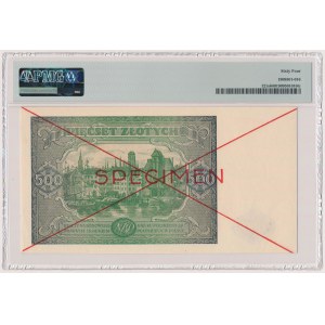 500 Zloty 1946 - SPECIMEN - Dz